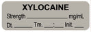 Medical Use Labels - Anesthesia Label, Xylocaine, mg/mL DTI 1-1/2" x 1/2"