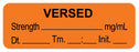 Medical Use Labels - Anesthesia Label, Versed mg/mL DTI 1-1/2" x 1/2"