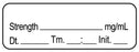 Medical Use Labels - Anesthesia Label, Blank DTI 1-1/2" x 1/2"