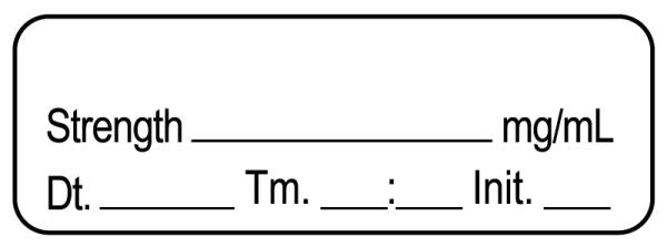 Medical Use Labels - Anesthesia Label, Blank DTI 1-1/2" x 1/2"