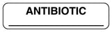 Medical Use Labels - Anesthesia Label, Antibiotic, 1-1/4" x 5/16"