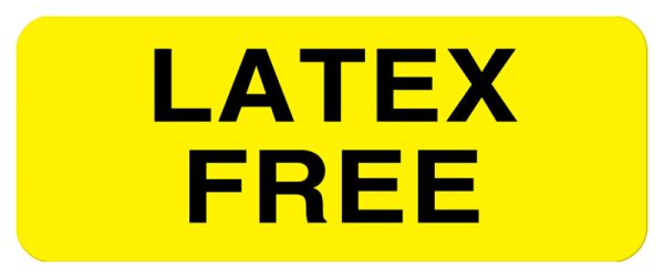 Medical Use Labels - Latex Free Alert Label, 2-1/4" x 7/8" — Grayline ...