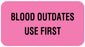 Medical Use Labels - Blood Bank Communication Label, 1-5/8" x 7/8"