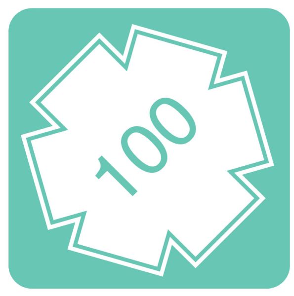 Medical Use Labels - Weight Capacity "100", 1-1/2" x 1-1/2"