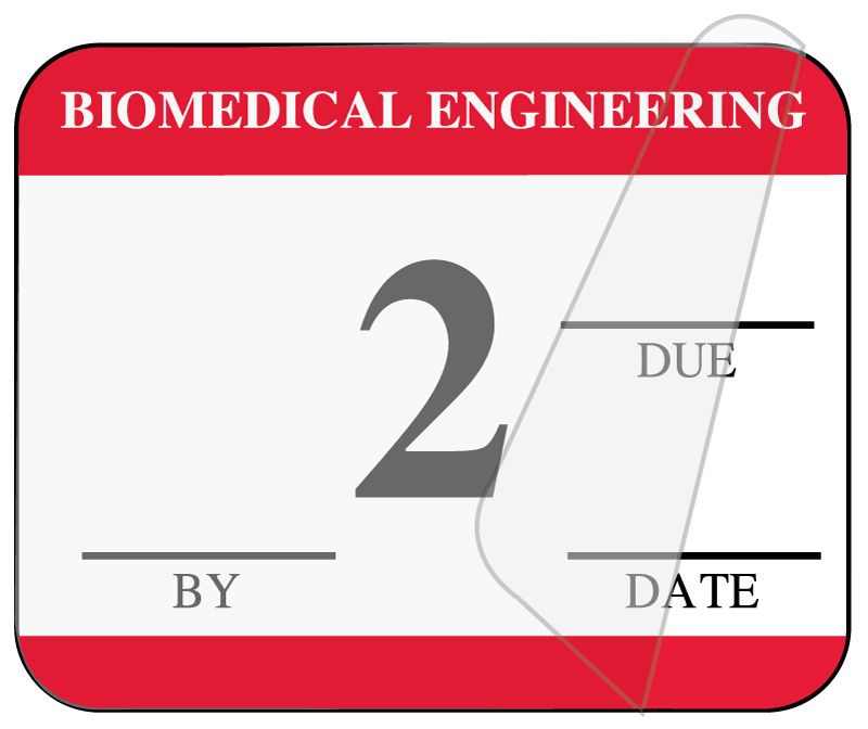Bioengineering Label Medical Use Labels - Biomedical Self-Laminating Inspection Labels with ...