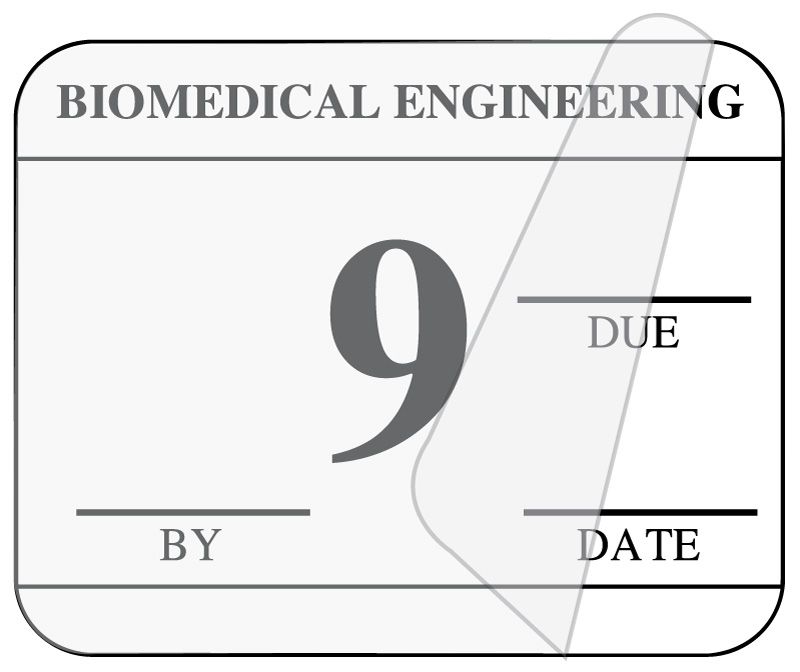 Bioengineering Label Medical Use Labels - Biomedical Self-Laminating Inspection Labels with ...