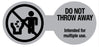 Medical Use Labels - Do Not Throw Away Cord Label, 3-1/4" x 1-1/2"