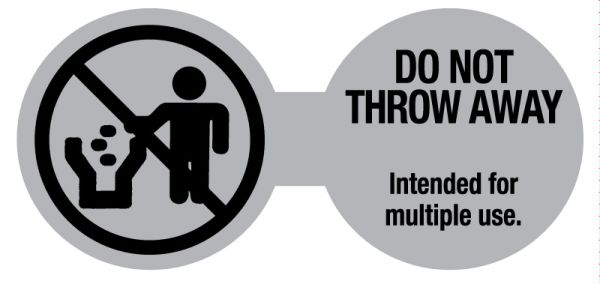 Medical Use Labels - Do Not Throw Away Cord Label, 3-1/4" x 1-1/2"