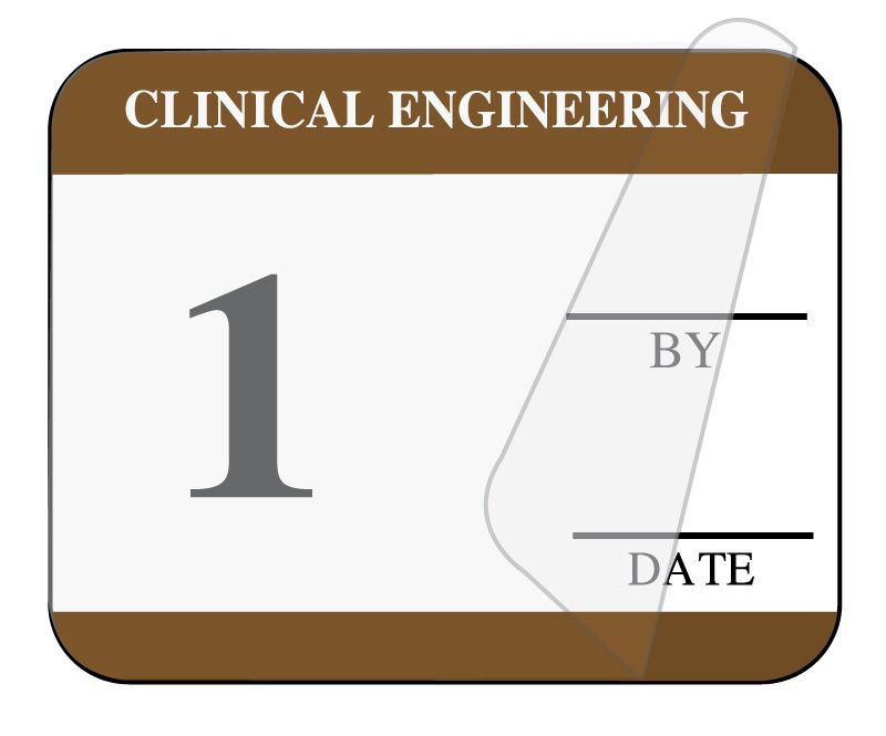 Medical Use Labels - Clinical Engineering Self-Laminating Inspection Labels