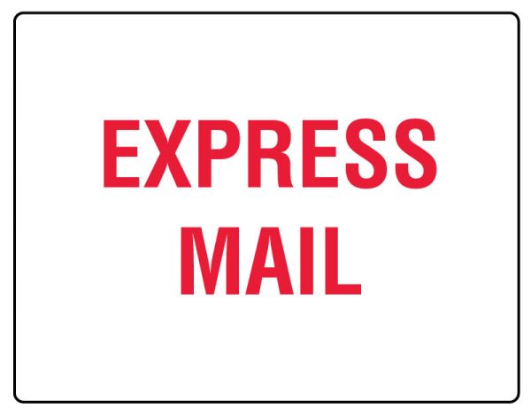 Medical Use Labels - EXPRESS MAIL Shipping Label, 4