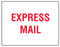 Medical Use Labels - EXPRESS MAIL Shipping Label, 4" x 3"