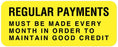 Medical Use Labels - Friendly Payment Reminder Label, 2-1/4" x 7/8"