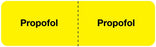 Medical Use Labels - PROPOFOL, I.V. Line Identification Label, 3" x 7/8"