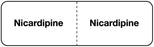 Medical Use Labels - NICARDIPINE, I.V. Line Identification Label, 3" x 7/8"