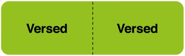Medical Use Labels - VERSED, I.V. Line Identification Label, 3" x 7/8"