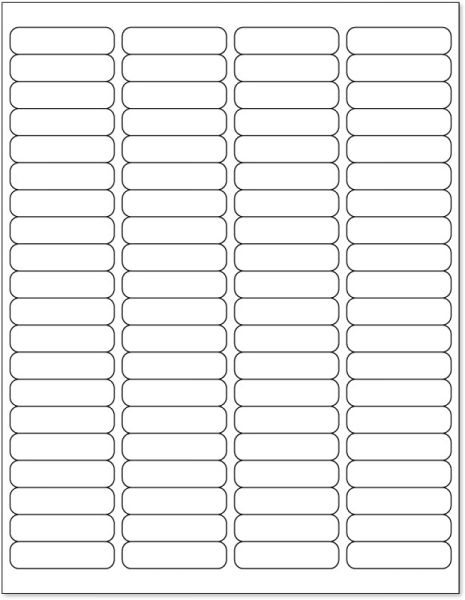 Medical Use Labels - Laser Printer Label, 1/2" x 1-15/16"