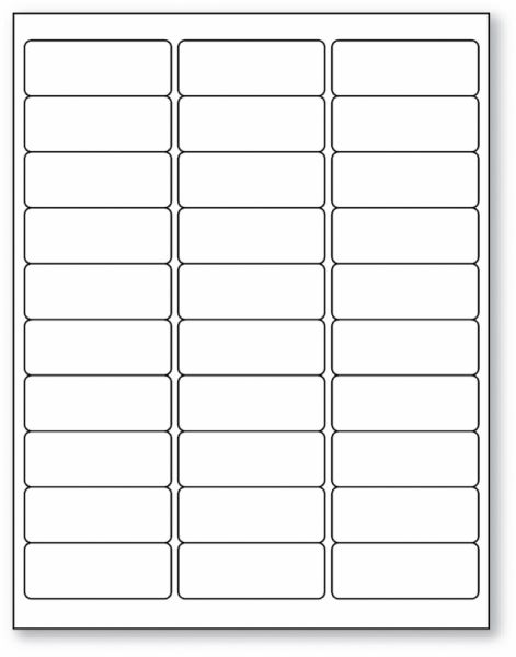 Medical Use Labels - Synthetic Laser Printer Label, 2-5/8" x 1"