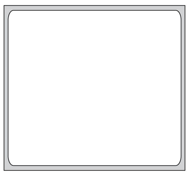 Medical Use Labels Direct Printer Thermal Label, 1" Core, 2" x 2