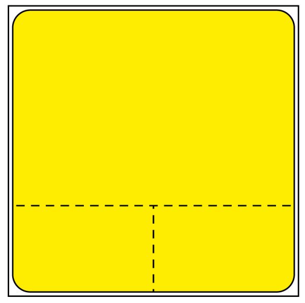 Medical Use Labels - Meditech Direct Thermal Printer Label, 1" Core, 2" x 2"