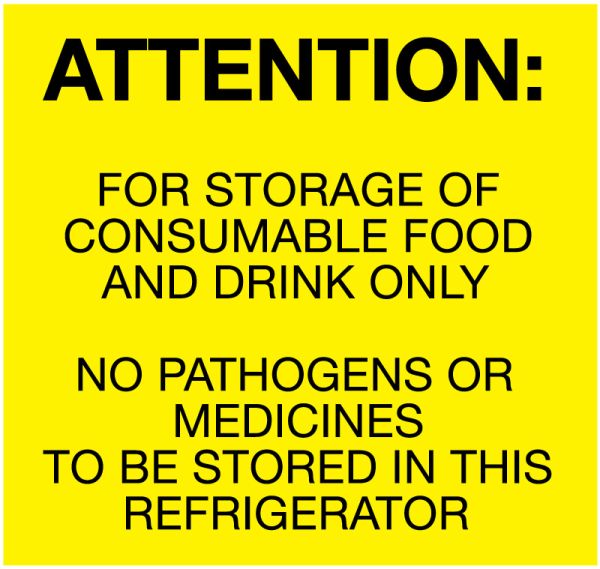Medical Use Labels - Food Storage, 4" x 4"