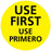 Medical Use Labels - Fluorescent Yellow Inventory Rotation Label, 2" x 2"