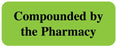 Medical Use Labels - COMPOUNDED IN PHARMACY, 2-1/4" x 7/8"
