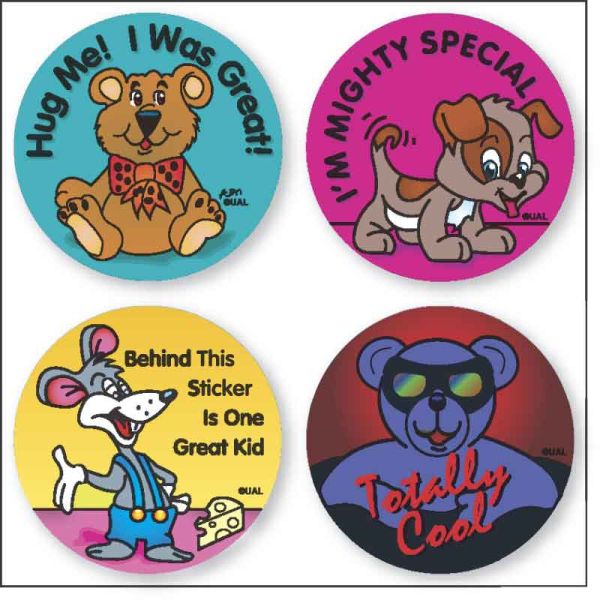 Medical Use Labels - ASSORTED, Kids' Sticker, 1-1/4" x 1-1/4"