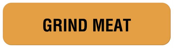 Medical Use Labels - GRIND MEAT, Nutrition Communication Labels, 1-1/4" x 5/16"