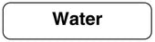 Medical Use Labels - WATER, Beverage Identification Labels, 1-1/4" x 5/16"