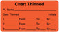 Medical Use Labels - Chart Thinned Label, 3" x 1-5/8"