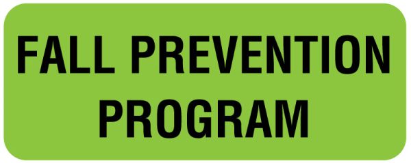 Label Fall Off Medical Use Labels - Fall Prevention Label, 2-1/4