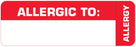 Medical Use Labels - Allergy Alert Label, 3" x 1"