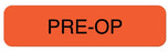 Medical Use Labels - PRE-OP Surgery Label, 1-1/4" x 5/16"