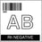Medical Use Labels - ISBT 128 Blood Label, AB RH NEG 2 X 2