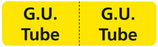 Medical Use Labels - G. U. Tube Identification Labels, 3" x 7/8"
