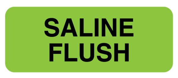 Medical Use Labels - Heparin/Saline Lock Labels, 2-1/4" x 7/8"