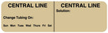 Medical Use Labels - CENTRAL LINE 3 X 7/8