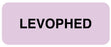 Medical Use Labels - Medication ID Label, LEVOPHED 2-1/4" X 7/8"