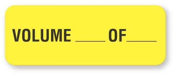 Medical Use Labels - Chart Labels, 2" x 3/4"