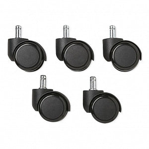 Uline Casters for Office Chairs and Work Stools - Office Chairs and Work Stool Casters, Set of 5 - H-1375WH