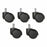 Uline Casters for Office Chairs and Work Stools - Office Chairs and Work Stool Casters, Set of 5 - H-1375WH