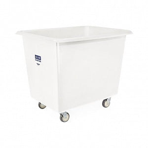 Uline 12-Bushel Poly Box Trucks - CART, BOX TRUCK, 12 BUSHEL, POLY, WHEELS, WHT - H-1954W