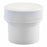 Uline White Round Wide-Mouth Plastic Jar - White Round Wide-Mouth Plastic Jars, 1/2 oz., White Cap - S-17037