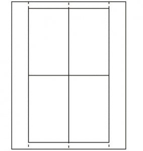 Uline Blank White Insert Card - Insert Cards, 3" x 5" - S-6743