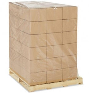Uline Clear Pallet Covers - Pallet Covers, Clear, 3 Mil, 46" x 36" x 65" - S-7540