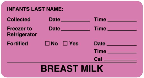 Medical Use Labels - Feeding Label, 3" x 1-5/8"