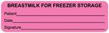 Medical Use Labels - Breast Milk For Freezer, 3" x 7/8"