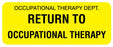 Medical Use Labels - OCCUPATIONAL THERAPY DEPT, Communication Label, 2-1/4" x 7/8"