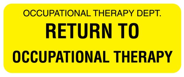 Medical Use Labels - OCCUPATIONAL THERAPY DEPT, Communication Label, 2-1/4" x 7/8"