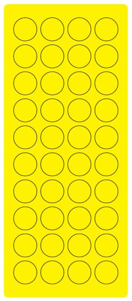 Medical Use Labels - 3/4" Fl. Yellow Laser Sheet, 4" x 9"
